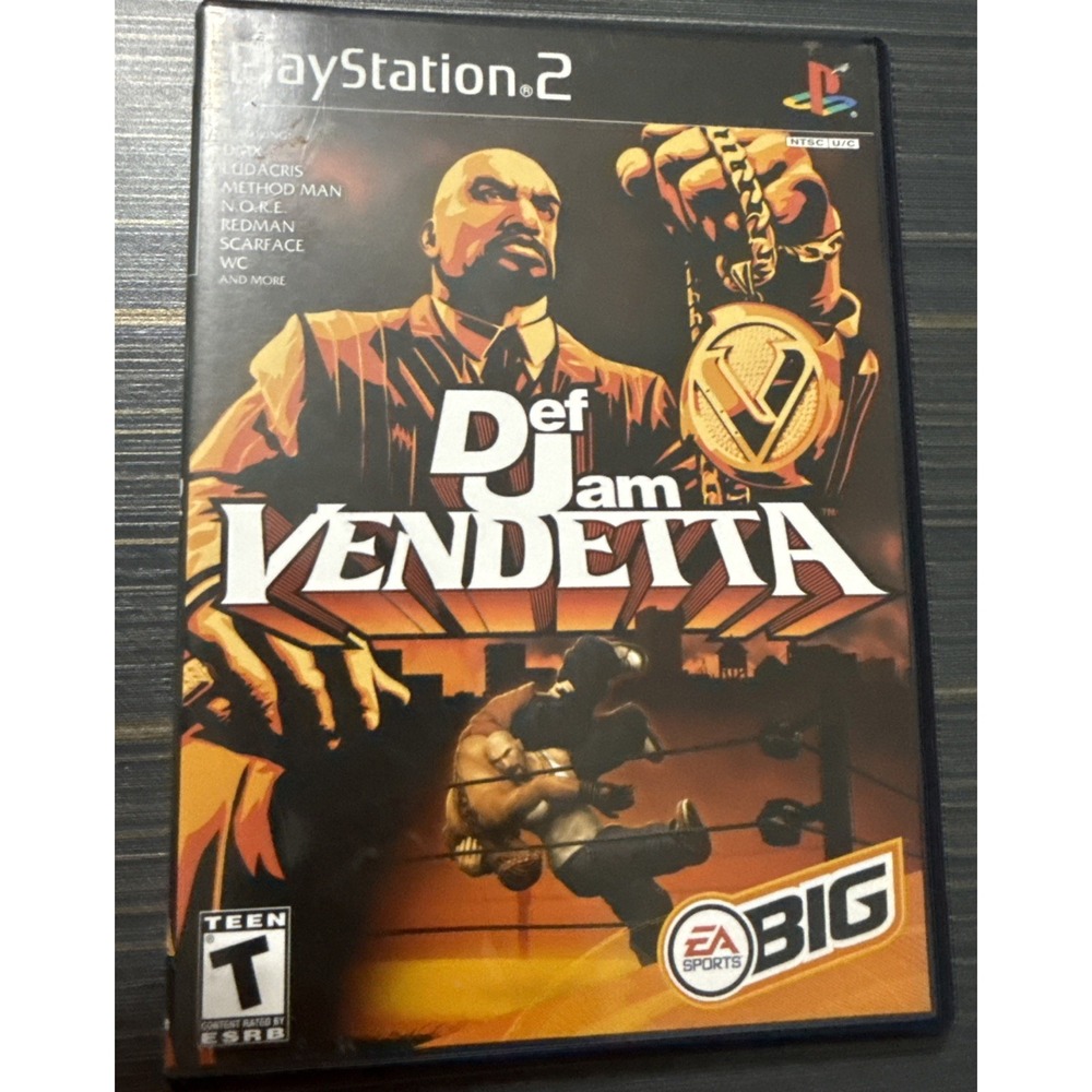 Def Jam Vendetta Sony PlayStation 2 PS2 Game EA Sports BIG DMX Ludacris NTSC CIB